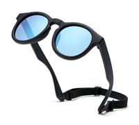 iNszkoos Lentes de sol polarizados flexibles para bebé con correa ajustable, protección UV 400, marco de silicona suave, para bebés de 0 a 36 meses, recién nacidos y niñas