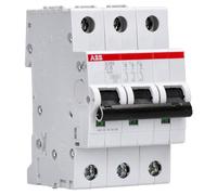 Int.aut. S203-C6 3p 6A C 10kA | Característica C - Capacidad de conmutación de 6 kA - Montaje en carril - Calidad industrial confiable - 2CDS253001R0064