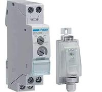 Hager EEN100 - Interruptor crepuscular modular +celula superficie 1 conm 16a