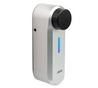 int_PASS de AYR, cerradura inteligente WIFI con alarma para puerta, made in SPAIN. Acceso seguro y remoto sin llaves. Cerradura electrónica acabado cromo mate.