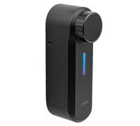 int_PASS de AYR, cerradura inteligente WIFI con alarma para puerta, made in SPAIN. Acceso seguro y remoto sin llaves. Cerradura electrónica acabado negro mate.