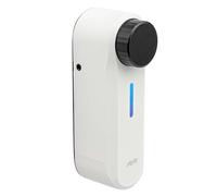 int_PASS de AYR, cerradura inteligente WIFI para puerta, made in SPAIN. Acceso seguro y remoto sin llaves. Cerradura electrónica acabado blanco mate.