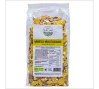 Int Salim Muesli Multigrano 500Gr Copos de Avena, Cebada, Trigo Khorasan, Maíz, Arroz, Semillas Calabaza, Manzana y Pasas Vegano Ecológico