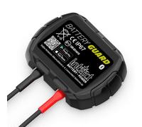 intAct Battery-Guard, Monitor de baterías para la supervisión por Bluetooth de baterías de Plomo y Litio de 12 V, con indicación de tensión y Temperatura