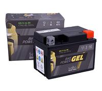 intAct - Bike-Power GEL 12V 3Ah YTX4L-BS 50314, Batería de moto 12V 3 Ah 60 A (EN), Batería de moto de gel sin mantenimiento con un 30% más de potencia de arranque, para scooter, moto, quad