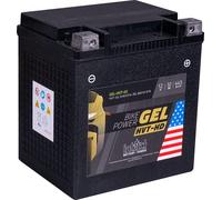 intAct - Bike-Power GEL-HVT-02, GHD32HL, Batería de gel para moto 12V 32Ah 445A (ES), Batería de gel con un 30% más de potencia de arranque para scooter, moto, quad, tractor de césped y muchos más.