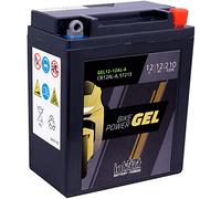 intAct - Bike-Power GEL12-12AL-A, CB12AL-A, 51213, Batería de moto 12V 12 Ah 210 A (EN), Batería de moto de gel sin mantenimiento con un 30% más de potencia de arranque, para scooters, motos, quads