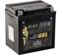 intAct Bike-Power GEL12-30L-BS, CIX30L-BS, 83000, 12V 30 Ah, 360 A (ES), Batería de GEL de alta calidad para motocicletas con un 30% más de potencia de arranque, Batería de GEL sin mantenimiento