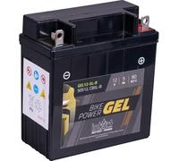 intAct Bike-Power GEL12-5L-B, 50512, 12V 5 Ah, 80 A (EN) batería de moto Batería de moto de gel sin mantenimiento con un 30% más de potencia de arranque, para scooter, moto, quad, tractor de césped
