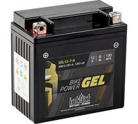 intAct - Bike-Power GEL12-7B-4, CT7B-4, GT7B-4, Batería de moto 12V 6 Ah, 120 A (EN), Batería de moto de gel con un 30% más de potencia de arranque, para scooters, motos, quads, tractor de césped