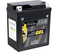 intAct - Bike-Power GEL12-7L-BS, CTX7L-BS, Batería de moto 12V 6 Ah 120 A (EN), Batería de moto de gel sin mantenimiento, para scooters, motos, quads, tractores de césped