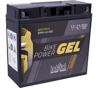 intAct - Bike-Power GEL51913, Batería de moto 12V 21Ah 300A (ES), Batería de moto de gel sin mantenimiento con un 30% más de potencia de arranque, para scooter, moto, quad, tractor de césped