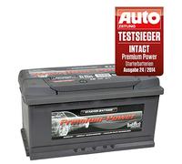 intAct Premium Batería de arranque 12V 100Ah 900A - Batería de coche con un 30% más de potencia de arranque y tecnología de carga rápida - a prueba de fugas y sin mantenimiento - Dimensiones (LxAxA