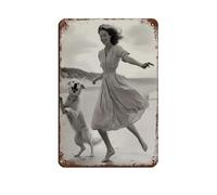 Intage Joyful Beach - Letrero de metal vintage para decoración de pared, bar, bar, bar, decoración de pared, póster retro de 20 x 30 cm