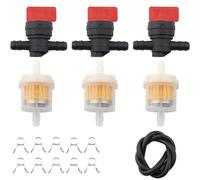 Intake Hose Kit with Fuel Shut-Off Valve and Fuel Filter Line for Small Engine Lawn Mower Parts