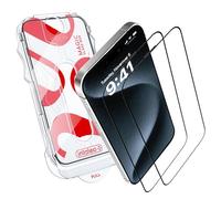 Intaleo iPhone 15 Pro Tempered Glass Screen Protector Full Coverage Edge to Edge with Applicator 9H Hardness Oleophobic Coating iPhone 15 Pro Accessories