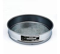 INTCHE Tamiz de suelo para horticultura con agujero redondo Tamiz de prueba de laboratorio Tamiz galvanizado tapa y parte inferior R20 cm apertura 0,074-60 mm 1 pieza (tamaño: 0,5 mm)