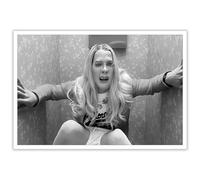 intefre Póster de la película Modern White Chicks sin marco, brillante, 15.8 pulgadas de largo x 11.8 pulgadas de ancho, arte de pared para baño