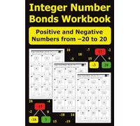 Integer Number Bonds Workbook: Positive and Negative Numbers from -20 to 20