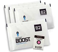 Integra Boost 62% - 4 x 67 g regulador de humedad I Humidificador de 2 vías con indicador - Humedad de hasta 500 g I paquete de humidificación
