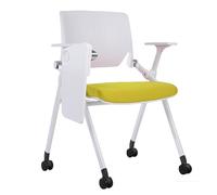 Integrada Plataforma Butaca Formativa Ruedas Suaves Banqueta Plegable Oficina Pupitre Ergonómica Diseño(Yellow)