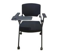 Integrada Plataforma Butaca Formativa Ruedas Suaves Banqueta Plegable Oficina Pupitre Ergonómica Diseño(Negro)