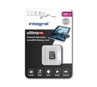 Integral tarjeta Micro SD de 128 GB 4K vídeo, memoria de alta velocidad SDXC, hasta 100 MB s de velocidad de lectura y 50 MB s de velocidad de escritura V30 C10 U3 UHS-I A1