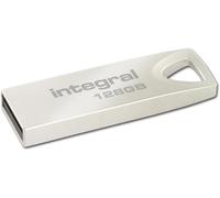 Integral 128GB USB Memoria 2.0 Pendrive ARC con Carcasa de Metal para Llavero, una solución Elegante y estilosa para transferir y respaldar Tus Archivos