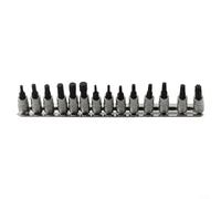 Integral 14 piezas para Torx Bit Socket Set 1/4 Drive Hex Bits T8 T40 para el hogar y reparación de automóviles