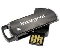 Integral 16GB Secure 360 USB Flash Drive Unidad Flash USB USB Tipo A 2.0 Negro - Memoria USB (16 GB, USB Tipo A, 2.0, 5 g, Negro)