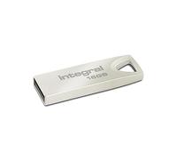 Integral 16GB USB Memoria 2.0 Pendrive Arc con carcasa de metal para llavero, una solución elegante y estilosa para transferir y respaldar tus archivos