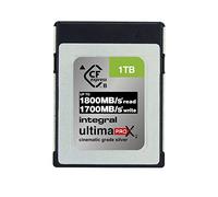 Integral 1TB CFexpress Memory Card Type B 2.0 12K and 8K Raw and 8K 120 FPS, 1800MB/s Read, 1400MB/s Write Speed, 1200MB/s Sustained Write Speed, Designed for Advanced Cinematic and DSLR Cameras