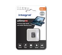 Integral 256GB microSD Card Premium Alta Velocidad Tarjeta de Memoria Vídeo 4K - Hasta 100MB/s lectura y 50MB/s escritura, UHS-I, U3, Clase 10, A1 Rendimiento para app - smartphones, tabletas, drones
