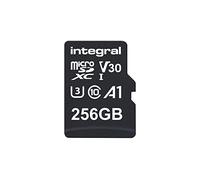 Integral tarjeta Micro SD de 256 GB 4K vídeo, memoria de alta velocidad SDXC, hasta 100 MB s de velocidad de lectura y 50 MB s de velocidad de escritura V30 C10 U3 UHS-I A1