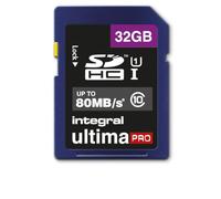 Integral 32GB SDHC UltimaPro UHS-I Class 10 Tarjeta de Memoria Flash (0-70 °C, FAT32, Ampolla)