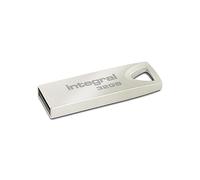 Integral 32GB USB Memoria 2.0 Pendrive ARC con Carcasa de Metal para Llavero, una solución Elegante y estilosa para transferir y respaldar Tus Archivos