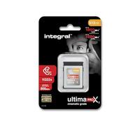 Integral 512GB CFexpress Memory Card Type B 2.0 8K Raw and 4K 120 FPS 1800MB/s Read 1700MB/s Write Speed Designed for The Cinematographer and Professional Photographer