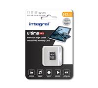Integral 512GB microSD Card Premium Alta Velocidad Tarjeta de Memoria Vídeo 4K - Hasta 100MB/s lectura y 50MB/s escritura, UHS-I, U3, Clase 10, A1 Rendimiento para app - smartphones, tabletas, drones