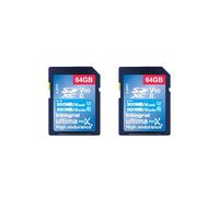Integral 64GB Pack de 2 Tarjeta SD UHS-II V90 hasta 300MB/s de Lectura y 280MB/s de Escritura 1866X SDHC Tarjeta de Memoria Profesional de Alta Velocidad
