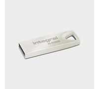 Integral 64GB USB Memoria 2.0 Pendrive ARC con Carcasa de Metal para Llavero, una solución Elegante y estilosa para transferir y respaldar Tus Archivos
