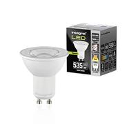 Integral Bombilla LED 10 PACK GU10 Cálido 2700K, 590LM, 4,9W (equivalente a 75W) No Regulable - Eficiencia energética e ideal para focos y luces empotradas en baños, cocinas, salones, comedores