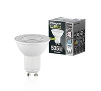 Integral Bombilla LED 10 PACK GU10 Frío Natural 6500K, 590LM, 4,9W (equivalente a 75W) no regulable - Eficiencia energética e ideal para focos y luces empotradas en baños, cocinas, salones