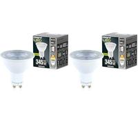 Integral Bombilla LED 5 PACK GU10 Cálido 2700K, 400LM, 3,6W (equivalente a 50W) No Regulable nergética e ideal para focos y luces empotradas en baños, cocinas, salones (Paquete de 2)