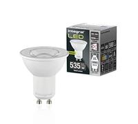 Integral Bombilla LED 5 PACK GU10 Frío Blanco 4000K, 590LM, 4,9W (equivalente a 75W) no regulable - Eficiencia energética e ideal para focos y luces empotradas en baños, cocinas, salones