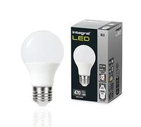 Integral Bombilla Mate LED 2 PACK E27 GLS A60 Blanco Frío 4000 K, 470 LM, 4.0 W (equivalente a 40 W) no regulable - Eficiencia energética e ideal para accesorios de pared y lámparas en oficinas