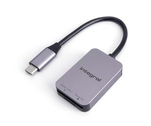 Integral de doble ranura UHS-II V90/V60 SD 4.0 & microSD adaptador lector de tarjetas de memoria USB-C - Para iPhone 15/16 Plus/Pro/Pro Max, MacBook Pro/Air M1/M2/M3/M4, iPad, PC, portátil, smartphone