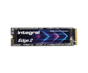 Integral Edge 2 Gen 5 SSD PCIe 5.0 M.2 2280 NVMe 4 TB, Lectura de 15 000 MB/s y Escritura de 14 000 MB/s ultrarrápidas: Juego Veloz, edición de vídeo en 4K/8K, creación con IA y renderizado 3D
