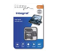 Integral INMSDX256G-100V30 - Tarjeta micro SD de 256 GB MICROSDXC UHS-1 U3 CL10 V30 A1