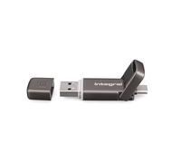 Integral INUSSD512GBSLIMXDL3.2 unit esterna a stato solido 512 GB USB Type-A / USB Type-C USB 3.2 Gen 2x2 Bronzo (512GB USSD 3.2 GEN2x1 SLIMXPRESS DUAL METAL UP TO R-550 W-500 MBS INTEGRAL)