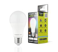 Integral LED 2 bombilla inteligente GLS E27 regulable WiFi 2,4 GHz cambio color - Blanco cálido, frío y luz natural 2700K-6500K, 806 lm, 8,5W (= 60W) - App y compatible con Alexa y Google Home